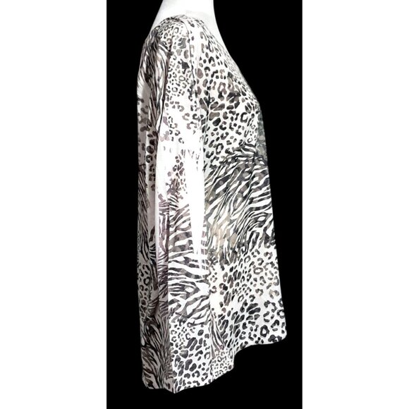 Lane Bryant Top Womens Size 22/24 Sublimation Peace Crystals Long Sleeved Shirt - Picture 8 of 11